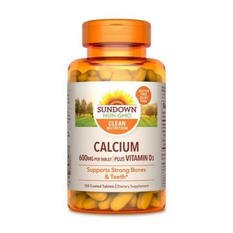 Sundown Naturals, Calcium Plus Vitamin D3, 600 Mg, 120 tabs Sundown Naturals