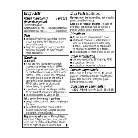 Coricidin Hbp, Chest Congestion And Cough Liquid Gels, 20 Count Coricidin Hbp