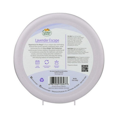 Citrus Magic, Solid Air Freshener, Lavender Escape, 8 Oz Citrus Magic