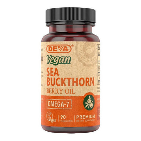 Vegan Sea Buckthorn Berry Oil-Omega-7 90 VEG CAPS by Deva Vegan Vitamins