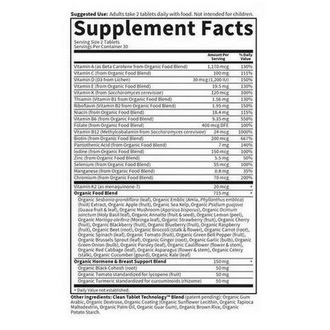 Garden of Life, Organics Women's 40 Plus Multi, 60 Tabs Garden of Life