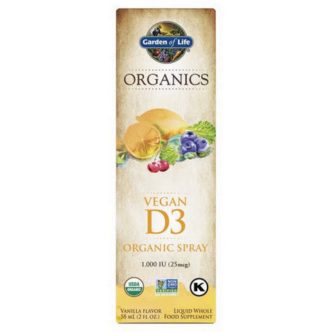 Organics Vegan D3 Spray 2 Oz by Garden of Life