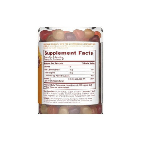 Sundown Naturals, Sundown Naturals Vitamin D3 Gummies, 2000 IU, 90 Each Sundown Naturals