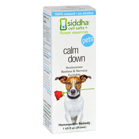 Sidda Flower Essences, Pets - Calm Down, 1 Oz Sidda Flower Essences