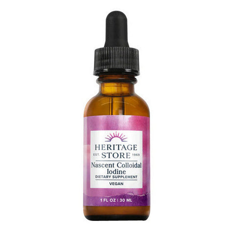 Heritage Store, Nascent Colloidal Iodine, 246 mcg, 1 fl oz Heritage Store