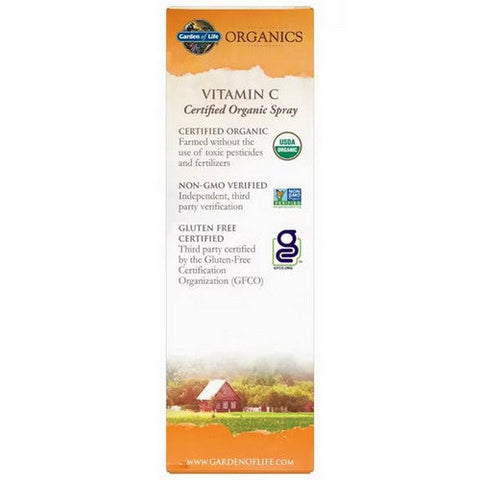Garden of Life, Vitamin C Organic Spray Orange Tangerine Liquid, 2 Oz Garden of Life