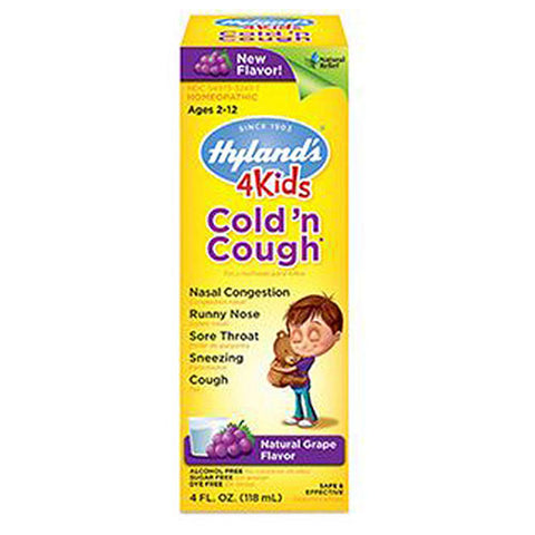 Hylands, Kids Cold And Cough Syrup Daytime Grape, 4 Oz Hylands