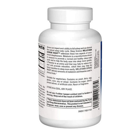 Source Naturals, Melatonin Serene Night, 120 Tabs Source Naturals