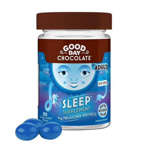 Sleep Supplement For Adults Milk Chocolate 80 Count by Good Day Chocolate