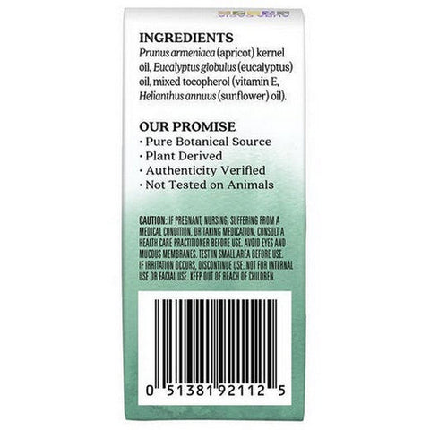Aura Cacia, Essential Oil Blend Clearing Roll On, Eucalyptus .31 Oz Aura Cacia