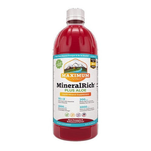 Maximum Living, MineralRich Plus Aloe, 32 Oz Maximum Living