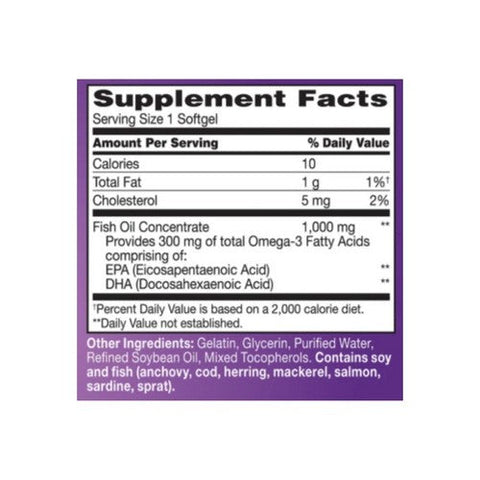 21st Century, Fish Oil, 1000 Mg, 120 Softgels 21st Century