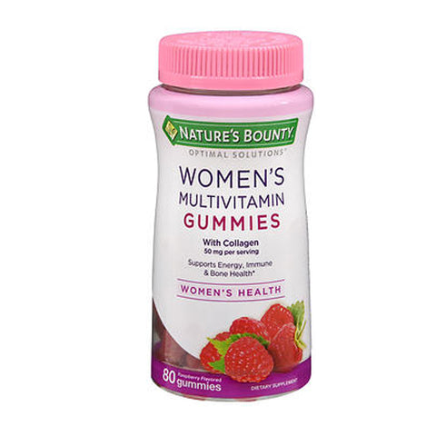Nature's Bounty Optimal Solutions Women's Multivitamin Gummies Raspberry Flavored 80 Gummies by Nature's Bounty