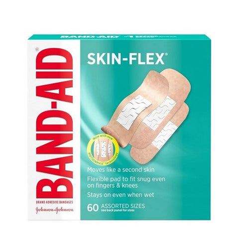 Band-Aid, Skin-Flex Adhesive Bandages Assorted Sizes, 60 Each Band-Aid