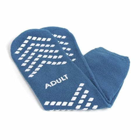 McKesson, Slipper Socks McKesson Large Teal Above the Ankle, 1 Pair McKesson