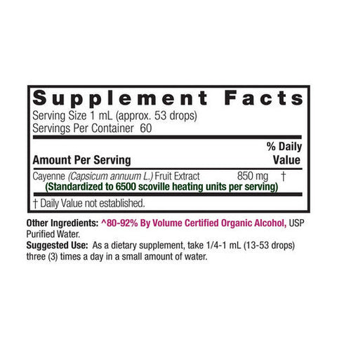 Nature's Answer, Cayenne Tincture Low Alcohol, 2 Oz Nature's Answer