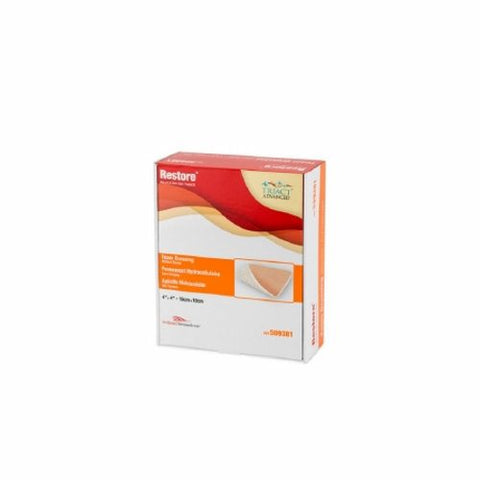 SteadMed, Foam Dressing 4 X 4 Inch Without Border Film Backing Nonadhesive 509381, Box Of 10 SteadMed