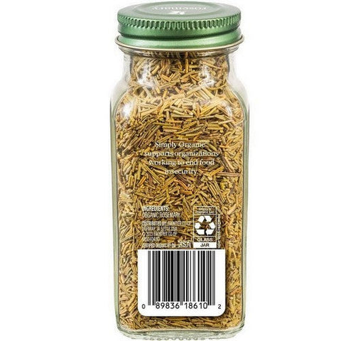 Simply Organic, Organic Rosemary LeafWhole, 1.23 Oz(Case Of 6) Simply Organic
