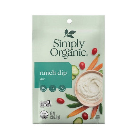 Simply Organic, Organic Ranch Dip Mix, 1.5 Oz(Case Of 12) Simply Organic