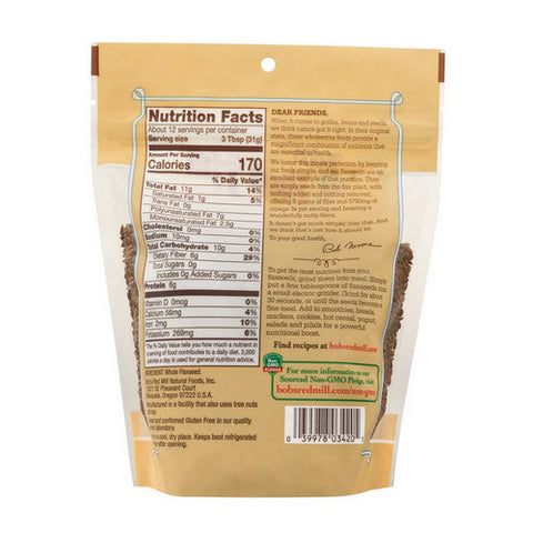 Bobs Red Mill, Flaxseed Brown, 13 Oz(Case Of 4) Bobs Red Mill