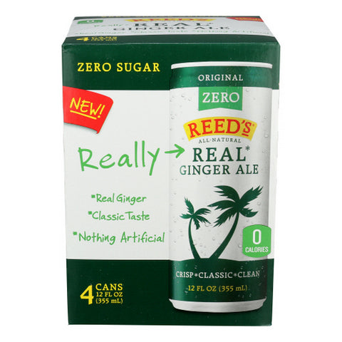 Soda Ginger Ale Zero Case of 6 X 48 Oz by Reeds