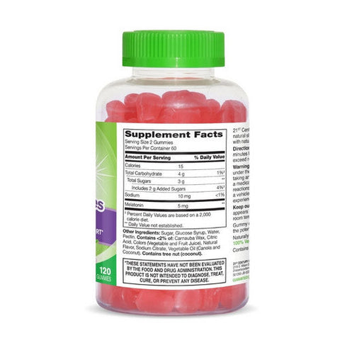 21st Century, Vitajoy Melatonin Multi Strawberry, 5 Mg, 120 Gummies 21st Century