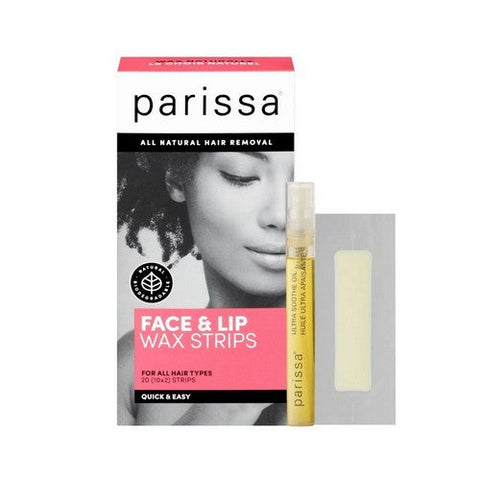 Parissa, Wax Strips Face And Lip, 20 Count Parissa