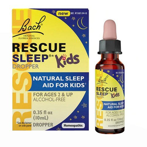 Bach, Kids Rescue Sleep Aid Homeopathic Dropper, 10 ML Bach