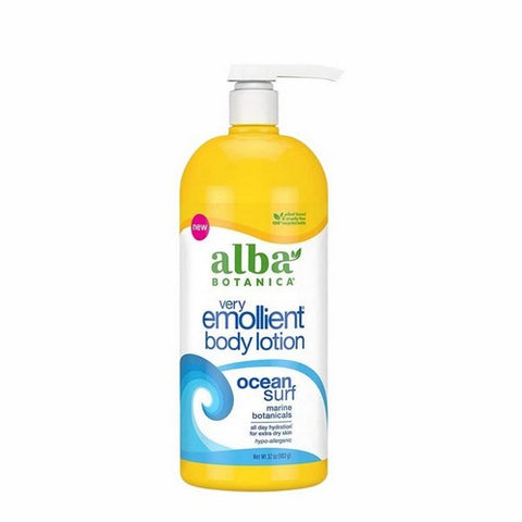 Alba Botanica, Very Emollient Body Lotion Ocean Surf Marine, 32 Oz Alba Botanica