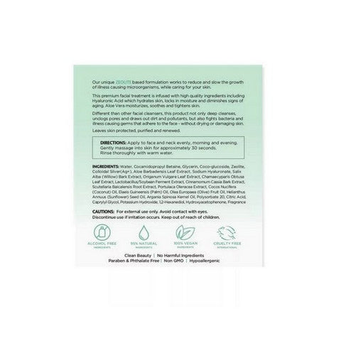 Fortify, Natural Germ Fighting Skincare Purifying And Renewing Facial Cleanser Unscented, 5.07 Oz Fortify