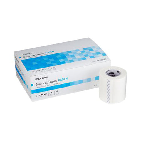 McKesson, Silk-Like Cloth Medical Tape 2 Inch x 10 Yard White, 1 Roll