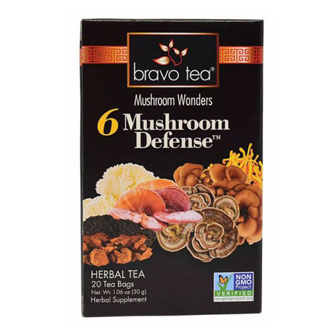 Six Mushroom Defense Tea 20 Bags by Bravo Tea & Herbs