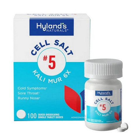 Hylands, Cell Salt 5 Kali Mur 6X, 100 Tabs Hylands