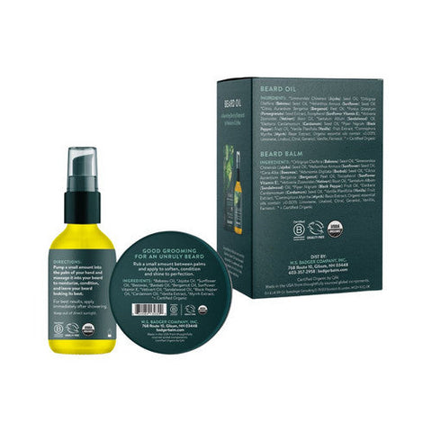 Badger Balm, Badger Beard Grooming Kit, 1 Oz Badger Balm