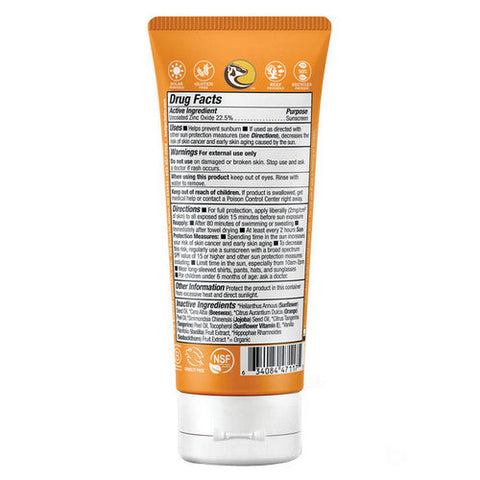 Badger Balm, Kids Mineral Sunscreen Cream SPF 40 Tangerine And Vanilla, 2.9 Oz Badger Balm