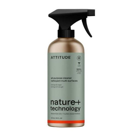 Attitude, All Purpose Cleaner Orange And Sage, 16 Oz Attitude