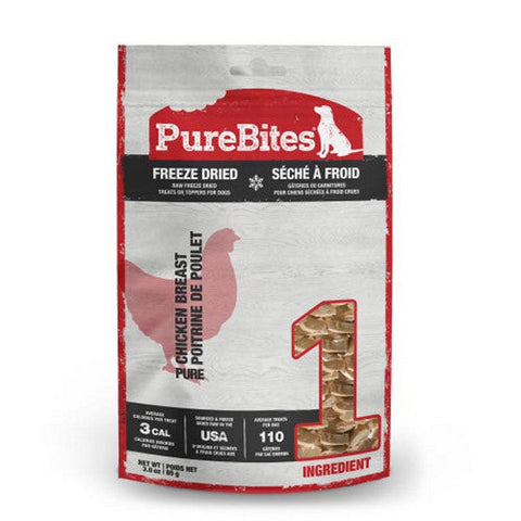 PureBites, Chicken Breast Freeze Dried Dog Treats, 1 Count / 3 Oz PureBites