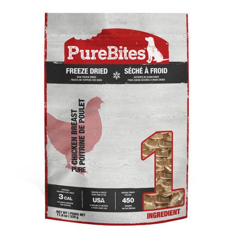 PureBites, Chicken Breast Freeze Dried Dog Treats, 1 Count / 11 Oz PureBites