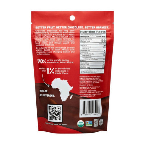 Mavuno Harvest, Organic Dried Mango Dipped In Dark Chocolate, 3 Oz (Case Of 6) Mavuno Harvest
