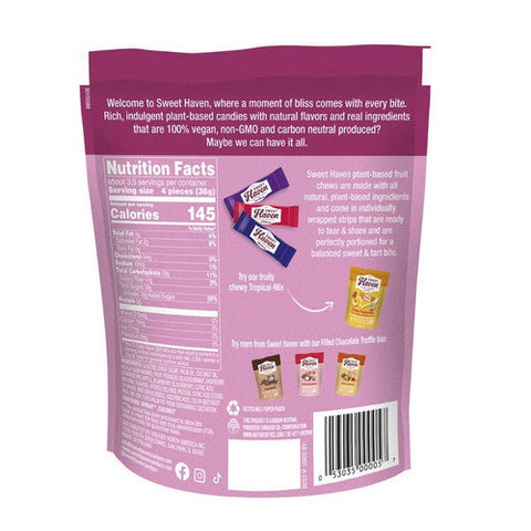 Sweet Haven, Candy Chewy Berry Pouch, 4.4 Oz(Case Of 6) Sweet Haven