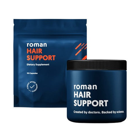 Hair Support Mens Supplement Biotin Saw Palmetto 90 Tablets by Roman