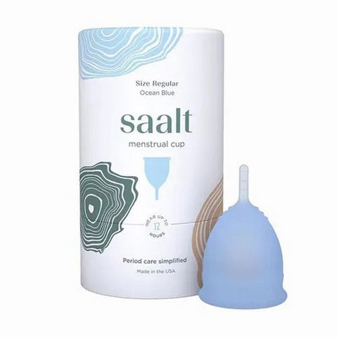 Ocean Blue Regular Menstrual Cup 1 Count by Saalt