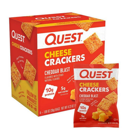Alpha Prime, Cheese Crackers Cheddar Blast, 4 Count Alpha Prime