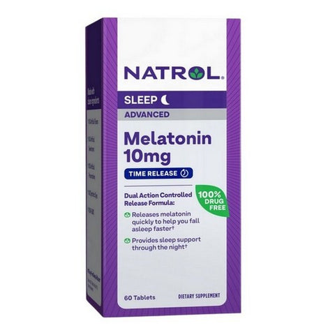 Melatonin Advanced Maximum Strength Time Release 60 Count by Natrol