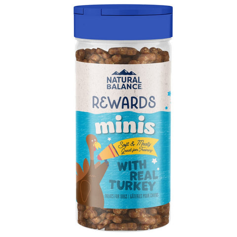 Natural Balance Pet Foods, Natural Balance Pet Foods Rewards Minis Soft & Meaty Dog Treats, Turkey,  5.3 Ounces Natural Balance Pet Foods