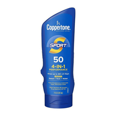 Coppertone, Sport 4-In-1 Performance Sunscreen Lotion Spf 50, 7 Oz Coppertone