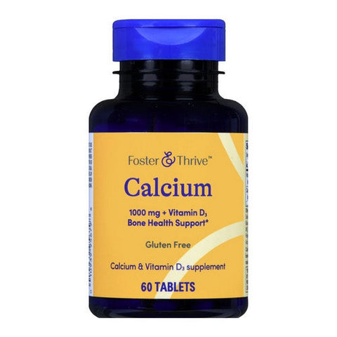 Foster And Thrive, Calcium Plus Vitamin D3, 1000 Mg, 60 Tabs Foster And Thrive