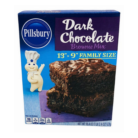Family Size Dark Chocolate Brownie Mix 18.4 Oz (Case Of 12) by Pillsbury