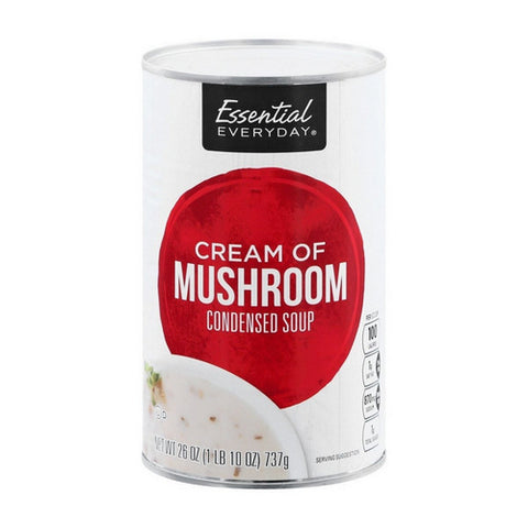 Cream Of Mushroom Condensed Soup 26 Oz (Case Of 12) by Essential Everyday