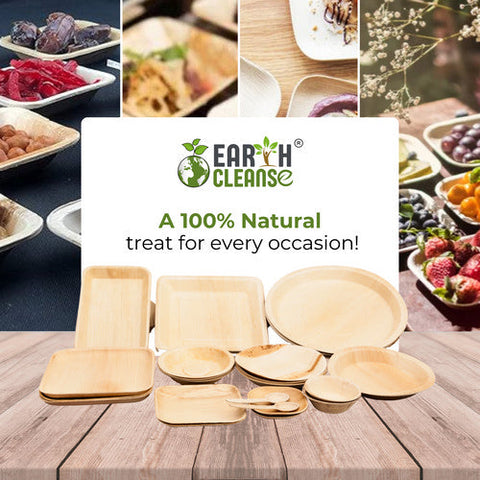 Earth Cleanse, Areca Palm Leaf Square Bowls 4-Inch, Pack of 800 Earth Cleanse